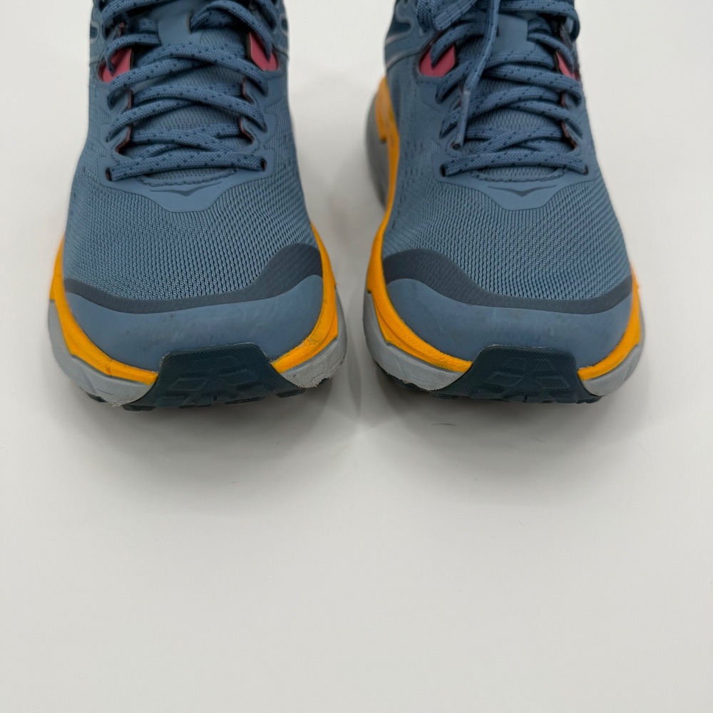 Hoka Challenger ART 6 Blue Yellow Gray Trail Running Shoes Women Size 7.5 B - Picture 7 of 12